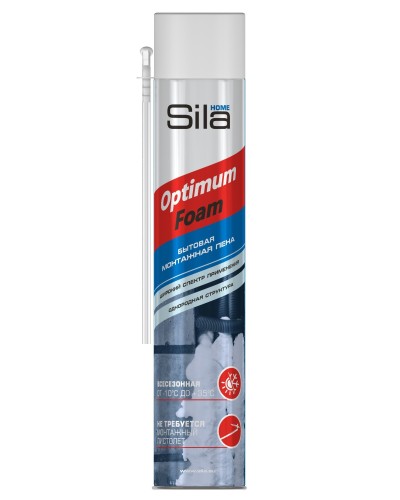 Пена монтажная SILA HOME OPTIMUM FOAM, всесезонная, 750 мл. Пена монтажная. Sila в Хабаровске