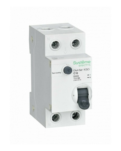 City9 Set 1P+N С 16А 4.5kA 10мА A 230В (C9D51616). Автоматический выключатель дифференциального тока. Systeme Electric в Хабаровске