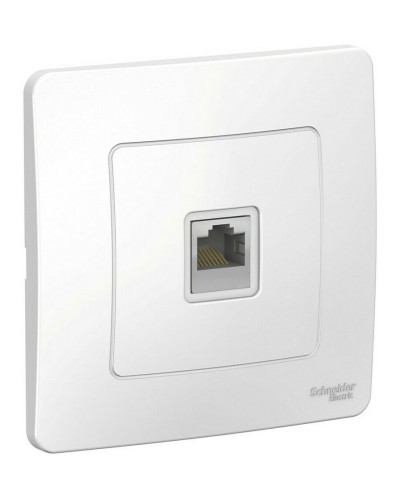 BLANCA розетка RJ45 1-местная, кат. 5Е, скрытой установки, белый (BLNIS045001). Розетка компьютерная. Systeme Electric в Хабаровске