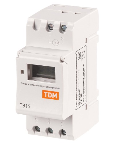 ТЭ15-1мин/7дн-16on/off-16А-DIN TDM (SQ1503-0005). Таймер электронный. TDM ЕLECTRIC в Хабаровске