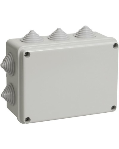 Коробка ОП 190х140х70мм, крышка, IP44, 10 гермовводов (SQ1401-1243). Распаячная коробка. TDM ЕLECTRIC в Хабаровске