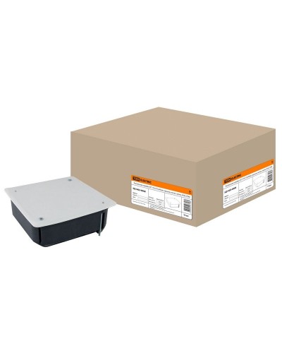 Распаячная коробка СП 115х115х45мм, крышка, метал. лапки, IP20, TDM (SQ1403-0008). Распаячная коробка СП. TDM ЕLECTRIC в Хабаровске
