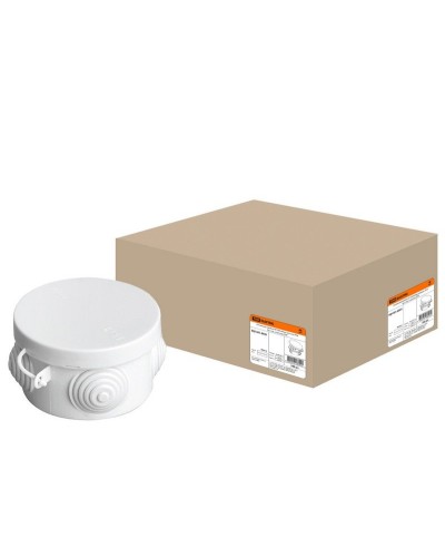 Коробка ОП D65х40мм, крышка, IP54, 4вх. (SQ1401-0501). Распаячная коробка. TDM ЕLECTRIC в Хабаровске