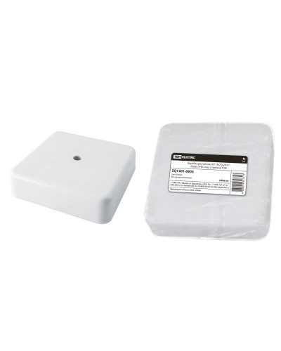 Коробка КР 75х75х20 ОП белая, IP40 (SQ1401-0903). Распаячная коробка. TDM ЕLECTRIC в Хабаровске