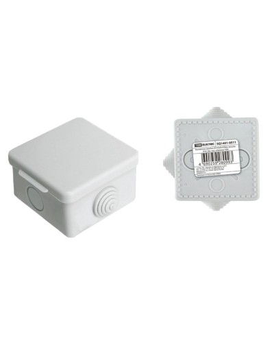 Коробка ОП 65х65х50мм, крышка, IP54, 4вх (SQ1401-0511). Распаячная коробка. TDM ЕLECTRIC в Хабаровске