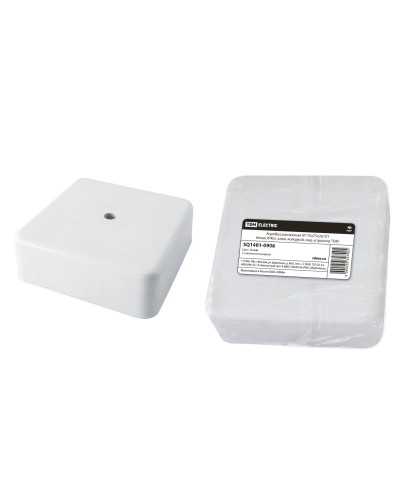 Коробка КР 75х75х28 ОП белая, IP40, с клеммной колодкой (SQ1401-0906). Распаячная коробка. TDM ЕLECTRIC в Хабаровске