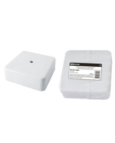Коробка КР 100х100х44 ОП белая, IP40 (SQ1401-0909). Распаячная коробка. TDM ЕLECTRIC в Хабаровске