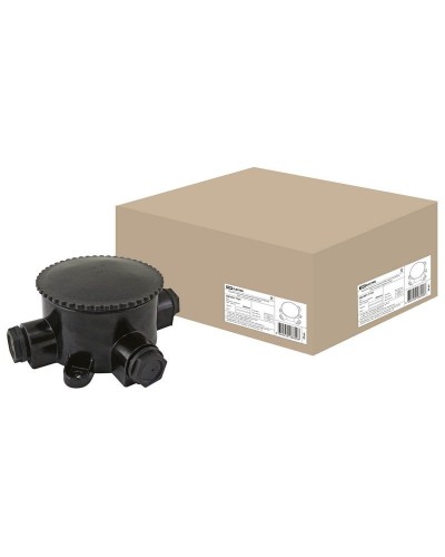 КЭМ 2-660-3 ОП D95мм IP65, 3-х рожковая (карболит) TDM (SQ1401-1101). Коробка электромонтажная. TDM ЕLECTRIC в Хабаровске