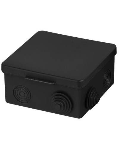 Распаячная коробка ОП 100х100х55мм, крышка, IP54, 8вх., черная TDM (SQ1401-0913). Распаячная коробка ОП. TDM ЕLECTRIC в Хабаровске
