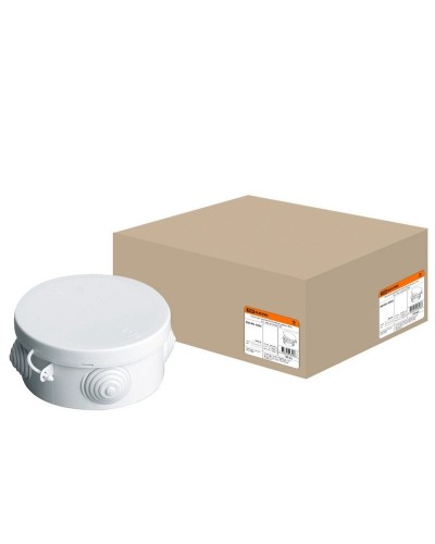 Коробка ОП D85х40мм, крышка, IP54, 4вх. (SQ1401-0102). Распаячная коробка. TDM ЕLECTRIC в Хабаровске