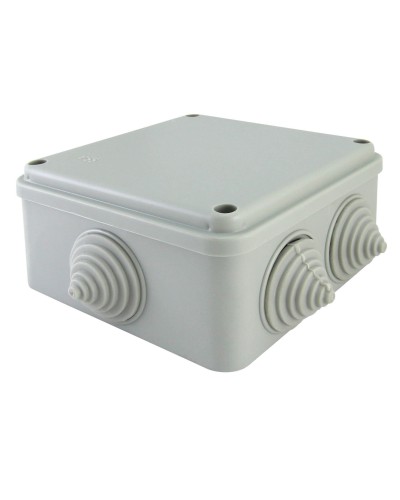 Коробка ОП 100х100х50мм, крышка на винтах, IP55, 6 вх. (SQ1401-1234). Распаячная коробка. TDM ЕLECTRIC в Хабаровске