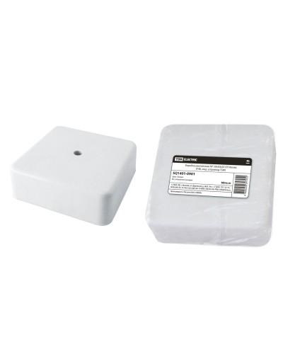 Коробка КР 50х50х20 ОП белая, IP40 (SQ1401-0901). Распаячная коробка. TDM ЕLECTRIC в Хабаровске