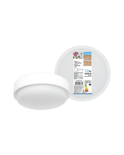 ДПП 3901 12Вт 6500К IP65 белый круг (SQ0366-0140). Светодиодный светильник LED. TDM ЕLECTRIC в Хабаровске
