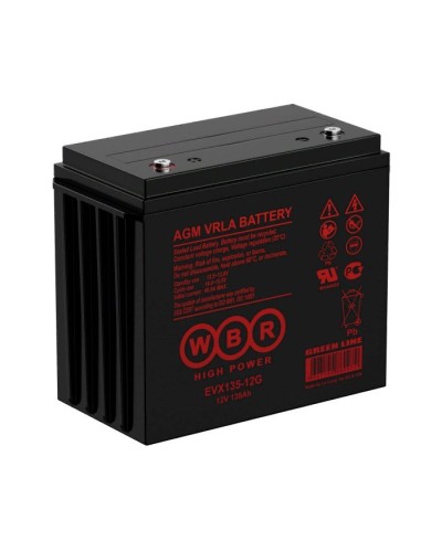 WBR EVX135-12G. Аккумулятор герметичный свинцово-кислотный. WBR в Хабаровске