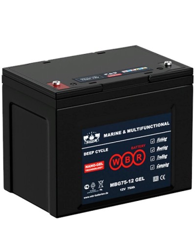 WBR MBG75-12. Аккумулятор герметичный свинцово-кислотный. WBR в Хабаровске