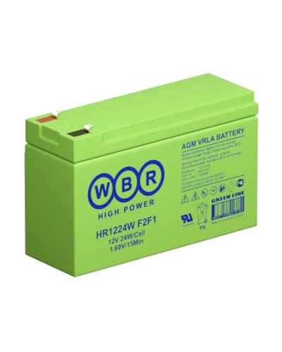WBR HR1224W F2F1. Аккумулятор герметичный свинцово-кислотный. WBR в Хабаровске