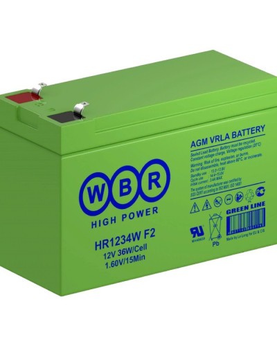 WBR HR1234W F2. Аккумулятор герметичный свинцово-кислотный. WBR в Хабаровске
