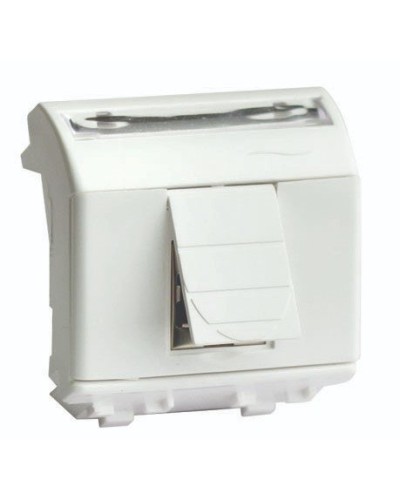Розетка RJ-45 Brava 2 модуля слоновая кость (75450S): Розетка компьютерная с двумя разъёмами в Хабаровске
