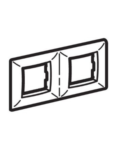 Рамка на 2+2 модуля (двухместная), слоновая кость (75012O): Рамка двухместная, Brava в Хабаровске