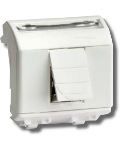 Розетка RJ-45 Brava 2 модуля белая (76450B): Розетка компьютерная с двумя разъёмами в Хабаровске