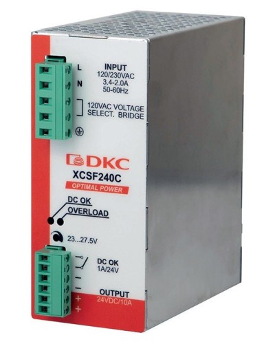 Источник питания однофазный, 240Вт, 5А, 48В (XCSF240DP). Источник питания OPTIMAL POWER однофазный, с ORing диодом. ДКС в Хабаровске