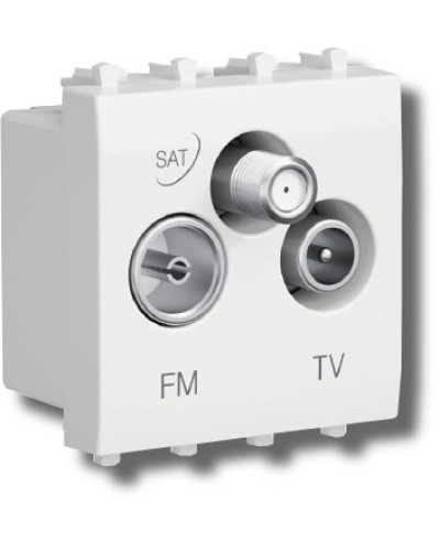 Розетка TV-FM-SAT Avanti 1 модуль белое облако (4400532): Розетка TV-FM-SAT в Хабаровске