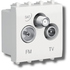 Розетка TV-FM-SAT Avanti 1 модуль ванильная дымка (4405532): Розетка TV-FM-SAT