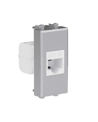 Розетка RJ-45, кат.5E, Avanti, 1 модуль, закаленная сталь (4404661): Розетка компьютерная модульная в Хабаровске