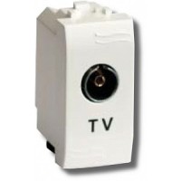 Розетка TV Brava универсальная 1 модуль слоновая кость (75721S): Розетка TV