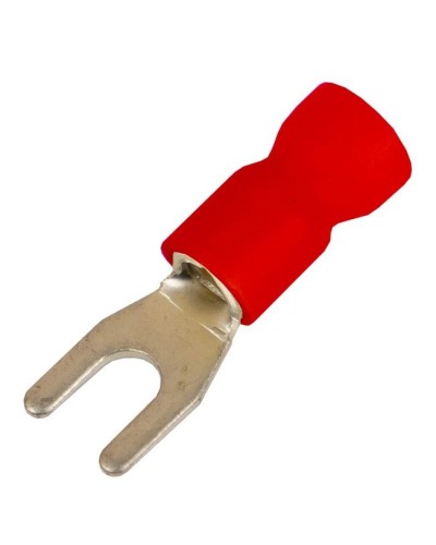 Наконечник вилочный НВИ 0,25-1,5 М3,5 (D3,7мм) (100 шт) (2A135P-EE-PVC). Наконечник вилочный с изолированным фланцем ПВХ. ДКС в Хабаровске