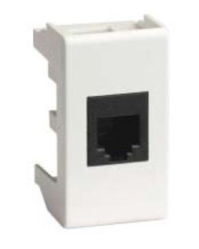 Розетка RJ-45 Viva 1 модуль белая (45038): Розетка компьютерная с одним разъёмом в Хабаровске