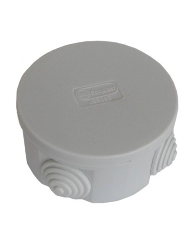 Коробка JBR080 D=80х40, 4 вых., IP44, серая (44005). Коробка монтажная. Экопласт в Хабаровске