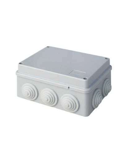 Коробка JBS150 150х110х70, 10 вых., 6P (0,15...2,5мм²) серая (43069HF-GR). Коробка монтажная, огнестойкая, без галогена. Экопласт в Хабаровске
