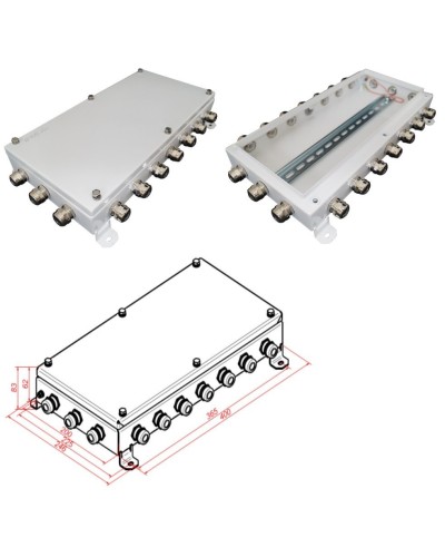 КМ IP66-2040. Коробка монтажная электротехническая. Гефест в Хабаровске