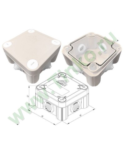 КМ-1010(П)-IP55. Коробка монтажная. Гефест в Хабаровске