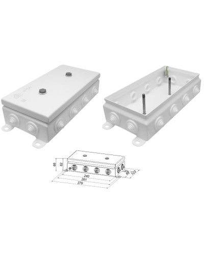 КМ IP55-1224. Коробка монтажная электротехническая. Гефест в Хабаровске