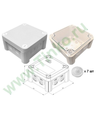 КМ-1212(П)-IP55. Коробка монтажная. Гефест в Хабаровске