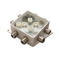 КМ-О (10к*6,0)-IP66-120х120, три ввода: Коробка монтажная огнестойкая