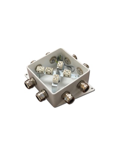 КМ-О (10к)-IP66-120х120, шесть вводов: Коробка монтажная огнестойкая в Хабаровске