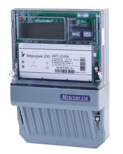 Меркурий 230 ART-01 PQRSIN 3ф 5-60А 1.0/2.0 класс точности, многотарифный (М0000051910). Счетчик электроэнергии. Инкотекс в Хабаровске