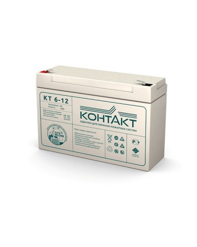 Контакт КТ 6-12. Аккумулятор герметичный свинцово-кислотный. Контакт в Хабаровске