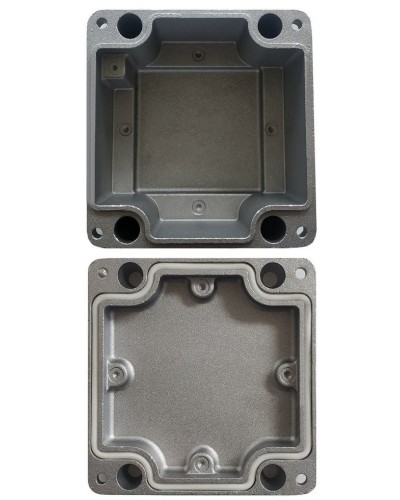 МКС Мороз, глухая, IP66/IP68, серый. Коробка коммутационная металлическая. Магнито-Контакт в Хабаровске