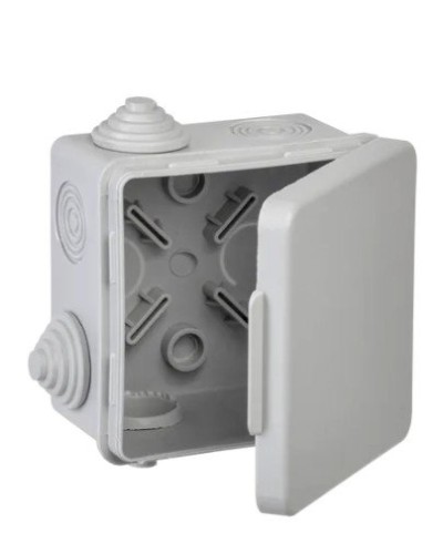 Коробка КМ 80х80х50 GENERICA (UKO31-080-080-050-K03-54G). Коробка распаячная для открытой проводки. GENERICA в Хабаровске