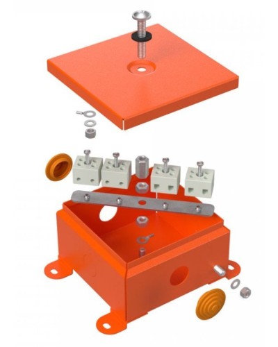 Коробка металлическая огнестойкая 110х110х65 (70-0360-FR2.5-4). Коробка металлическая огнестойкая. Промрукав в Хабаровске