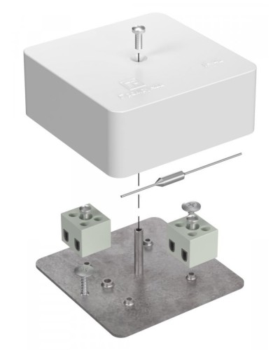 Коробка огнестойкая 75х75х30 (40-0450-FR1.5-4-П). Коробка огнестойкая для открытой установки. Промрукав в Хабаровске