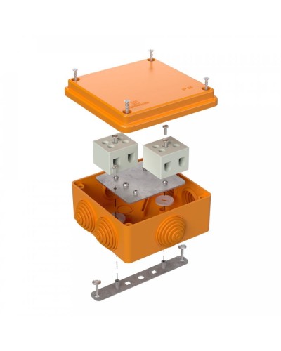 Коробка огнестойкая 100х100х50 для о/п (40-0300-FR10.0-4). Коробка огнестойкая для открытой установки. Промрукав в Хабаровске