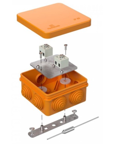 Коробка огнестойкая 80х80х40 (40-0210-FR1.5-4-П). Коробка огнестойкая для открытой установки. Промрукав в Хабаровске