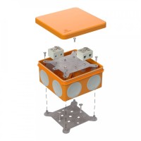 Коробка огнестойкая 60-0300-FR2.5-4 Е15-Е120 100х100х50. Коробка огнестойкая для открытой установки. Промрукав
