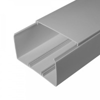 Короб 100х60 (Промрукав) (PR03.0082). Кабель-канал с двойным замком серый 100х60. Промрукав