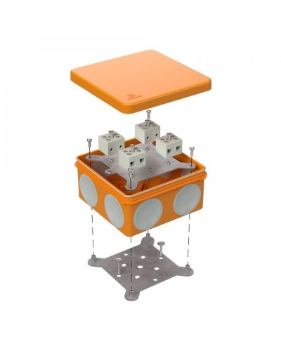 Коробка огнестойкая 100х100х50 (60-0300-FR2.5-8). Коробка огнестойкая для открытой установки. Промрукав в Хабаровске